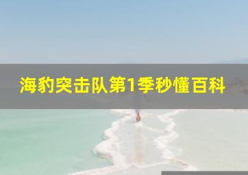 海豹突击队第1季秒懂百科