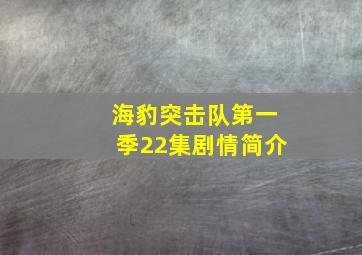 海豹突击队第一季22集剧情简介