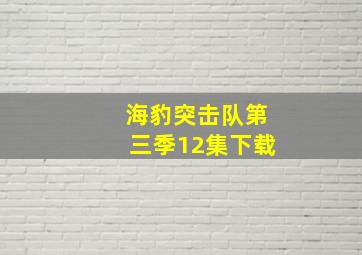 海豹突击队第三季12集下载