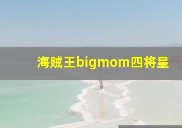 海贼王bigmom四将星