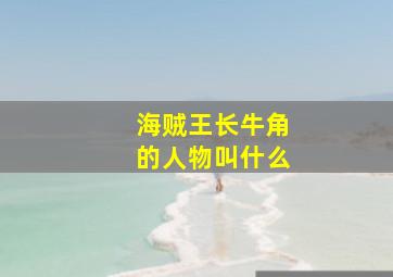 海贼王长牛角的人物叫什么