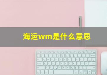 海运wm是什么意思