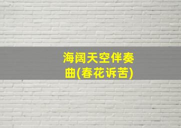 海阔天空伴奏曲(春花诉苦)