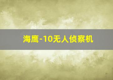 海鹰-10无人侦察机