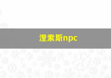 涅索斯npc