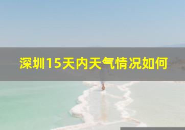 深圳15天内天气情况如何