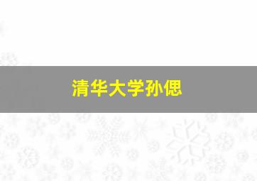 清华大学孙偲