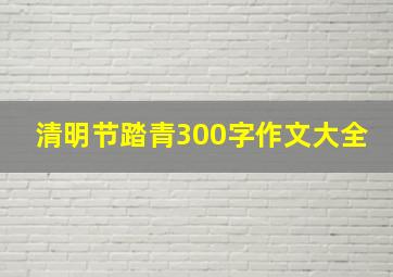 清明节踏青300字作文大全