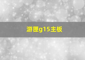 游匣g15主板