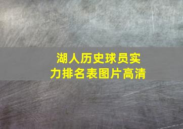 湖人历史球员实力排名表图片高清