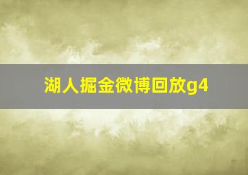 湖人掘金微博回放g4