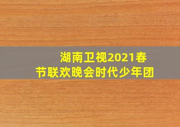 湖南卫视2021春节联欢晚会时代少年团