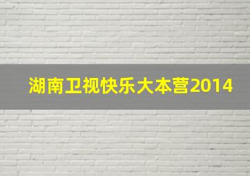 湖南卫视快乐大本营2014