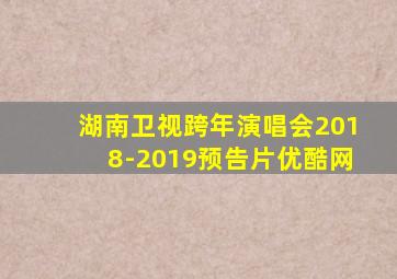 湖南卫视跨年演唱会2018-2019预告片优酷网