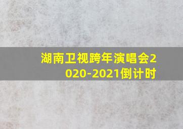 湖南卫视跨年演唱会2020-2021倒计时