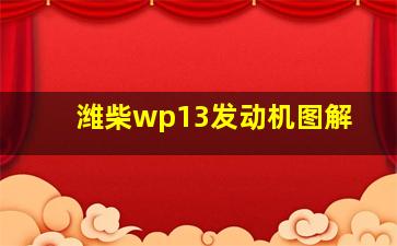 潍柴wp13发动机图解