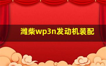 潍柴wp3n发动机装配