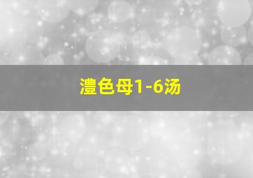 澧色母1-6汤