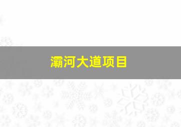 灞河大道项目