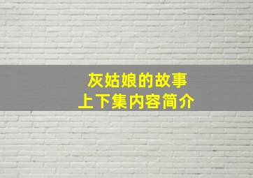 灰姑娘的故事上下集内容简介