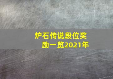 炉石传说段位奖励一览2021年