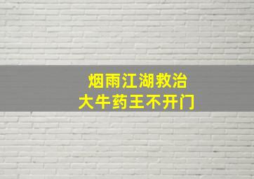 烟雨江湖救治大牛药王不开门