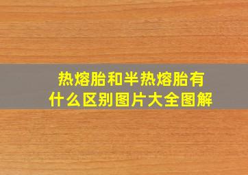 热熔胎和半热熔胎有什么区别图片大全图解