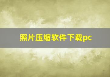 照片压缩软件下载pc