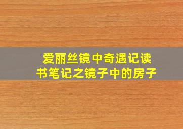 爱丽丝镜中奇遇记读书笔记之镜子中的房子