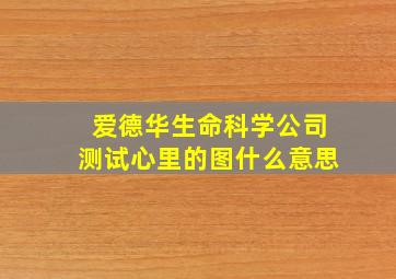 爱德华生命科学公司测试心里的图什么意思