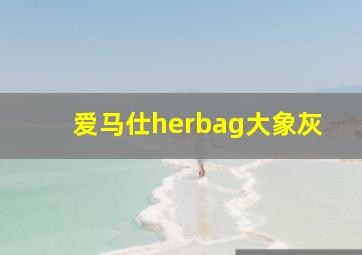 爱马仕herbag大象灰