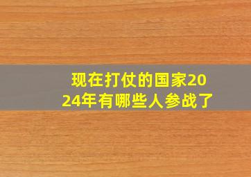 现在打仗的国家2024年有哪些人参战了