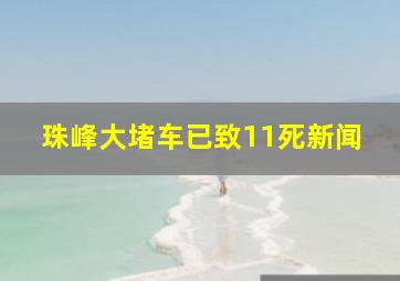 珠峰大堵车已致11死新闻