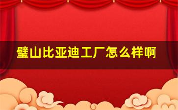 璧山比亚迪工厂怎么样啊