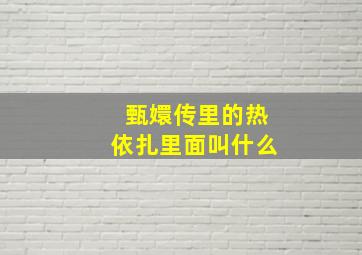 甄嬛传里的热依扎里面叫什么