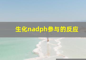 生化nadph参与的反应