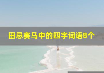 田忌赛马中的四字词语8个