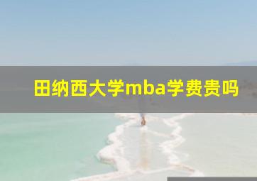 田纳西大学mba学费贵吗