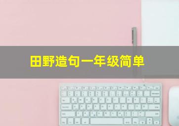 田野造句一年级简单