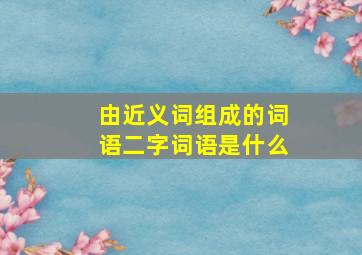 由近义词组成的词语二字词语是什么