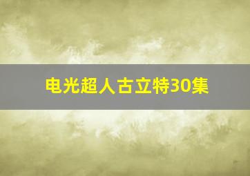 电光超人古立特30集