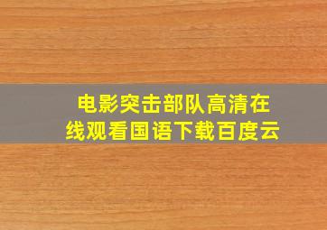 电影突击部队高清在线观看国语下载百度云