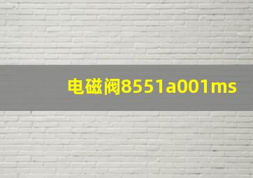 电磁阀8551a001ms