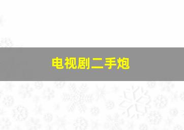 电视剧二手炮