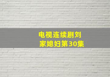 电视连续剧刘家媳妇第30集