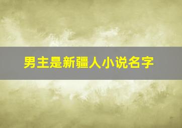 男主是新疆人小说名字