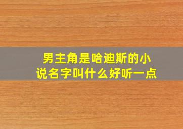 男主角是哈迪斯的小说名字叫什么好听一点