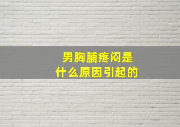 男胸脯疼闷是什么原因引起的