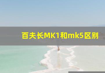 百夫长MK1和mk5区别