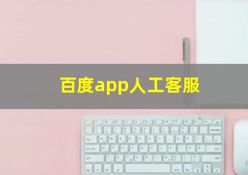 百度app人工客服